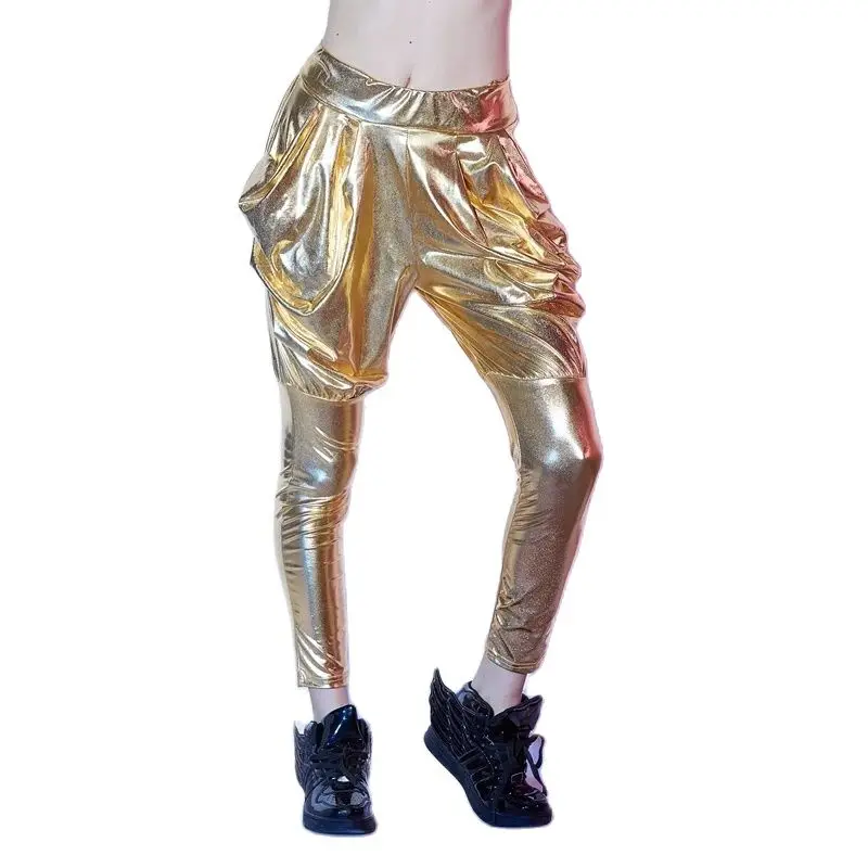 

Hip Hop Dance Pants for Women, Female Costumes, Stage Performance Wear, Harem Paillette, Jazz Trousers, New Fashion Brand