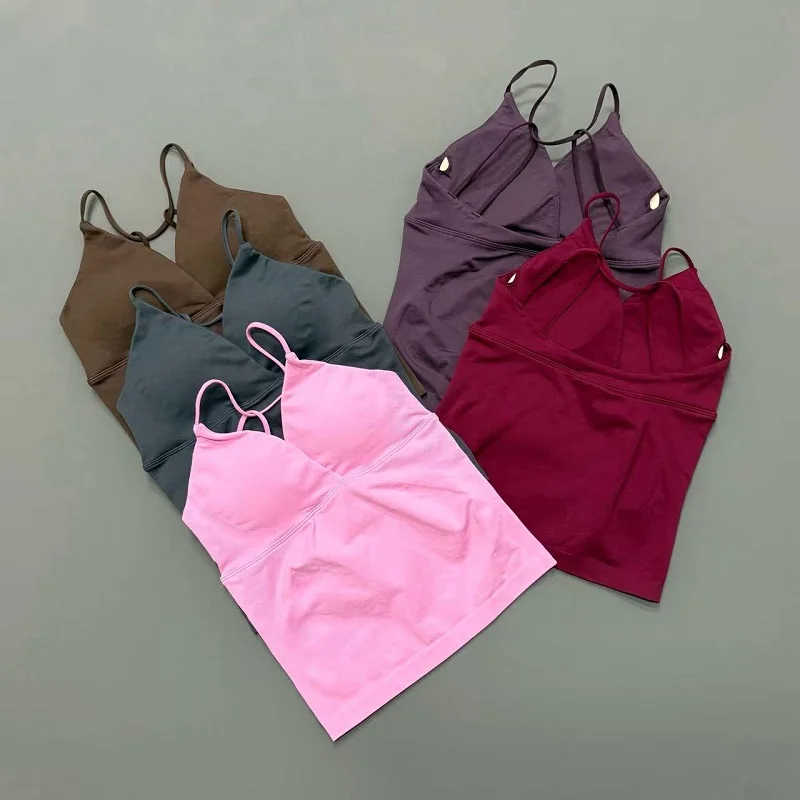 HISTELLO Vision Sports Top Women Slim Fit Gym Workout Vest High Elastic Yoga Tank Top Quick Dry Activewear Running Fitness Vest