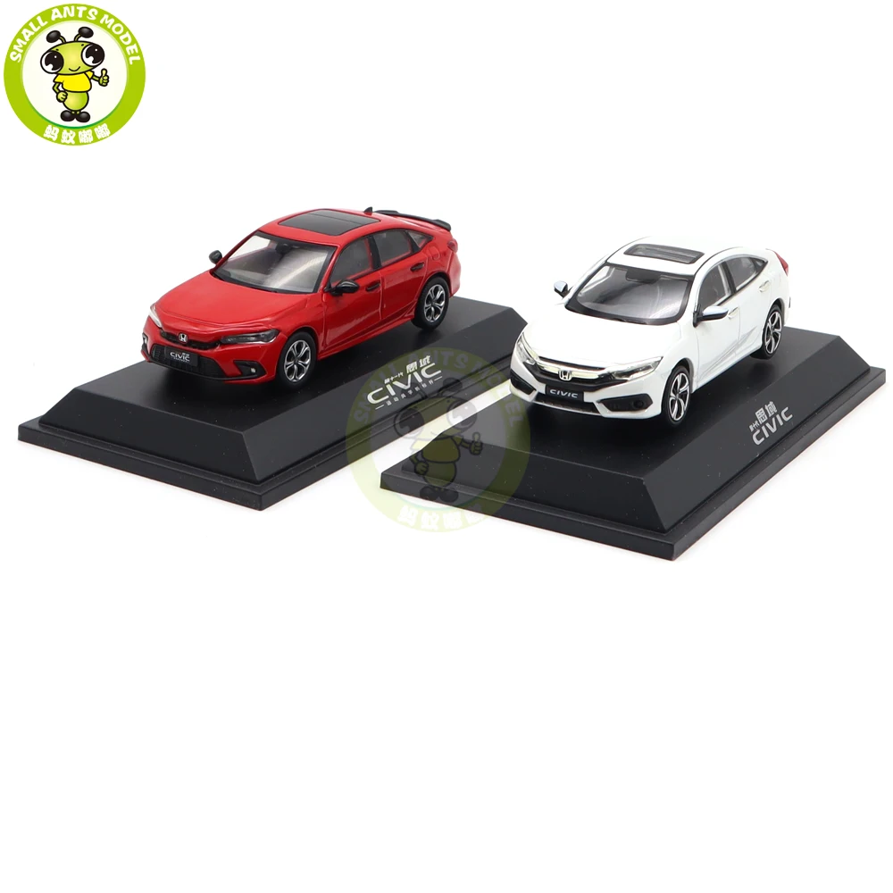 1/43 CIVIC 10th 2019 And 11th 2022 Generation Diecast Model Toys Car Boys Girls Gifts