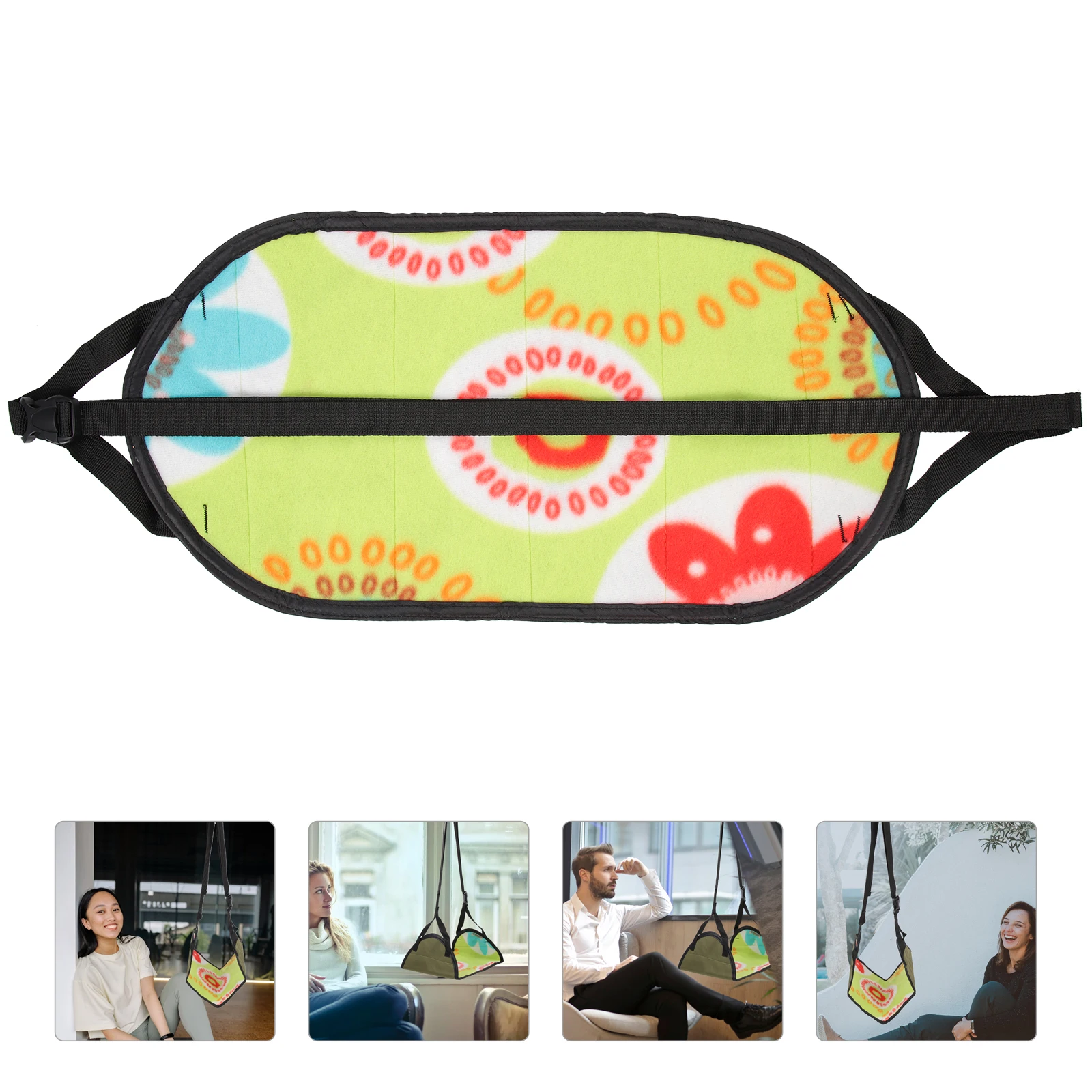 

Floor Mat Easy to Use Footrest Aldult Travel Essentials for Flying Accessories Oxford Cloth Airplane Ergonomic