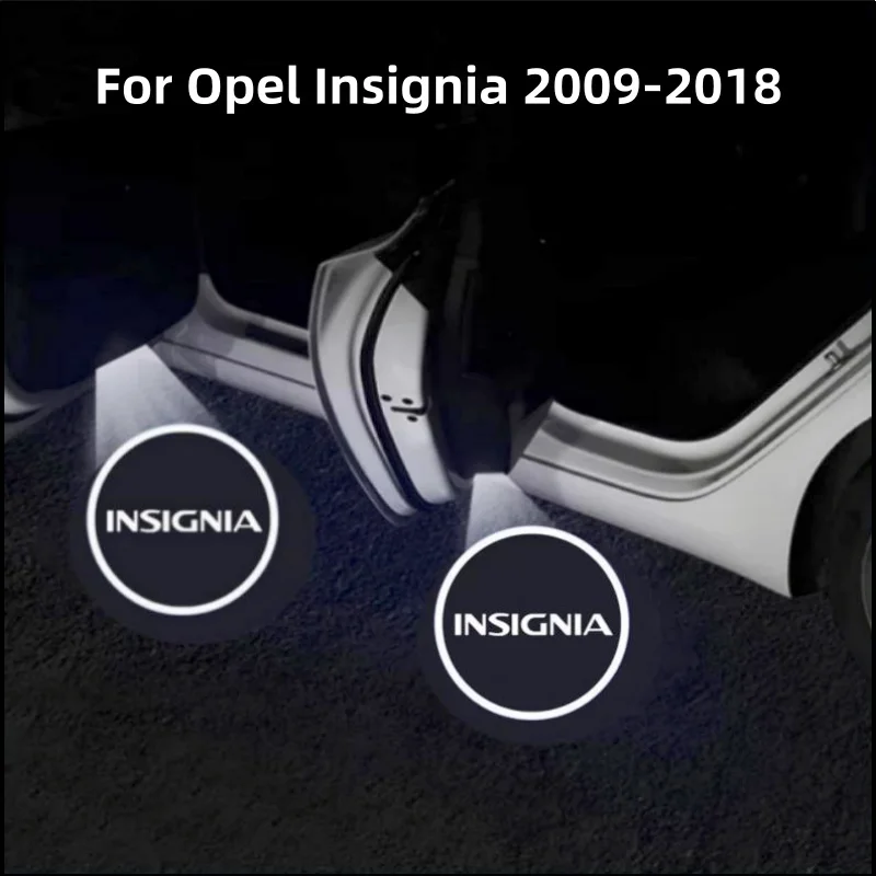 2 шт. светодиодный лазерный проектор для дверей автомобиля, приветственные огни для Opel Insignia 2015 2016 2017 2018 2009-2014, автомобильные декоративные аксессуары