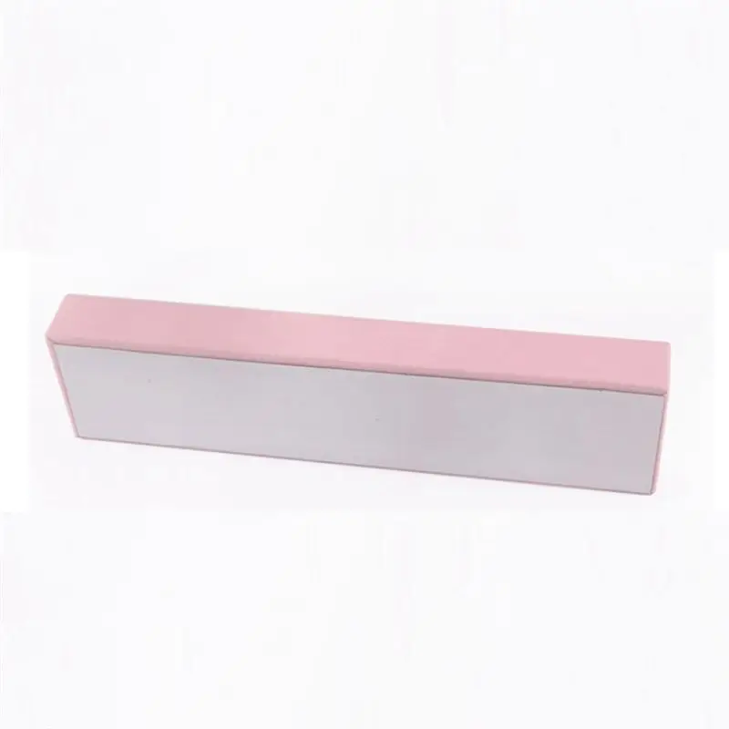 DT19 4 Grids Watch Jewelry Display Box with Pillow Tray, 34x8x3.5cm Pink Ice Velvet Bracelet Chain Storage Organizer Showcase