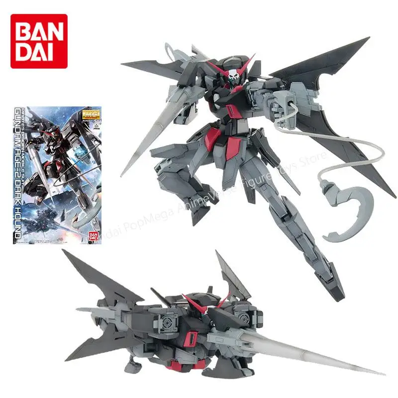 

Bandai Gundam Model Kit Аниме Фигурка MG 1/100 AGE-2DH Gundam Dark Hound Подлинная модель Gunpla Фигурка игрушки для детей