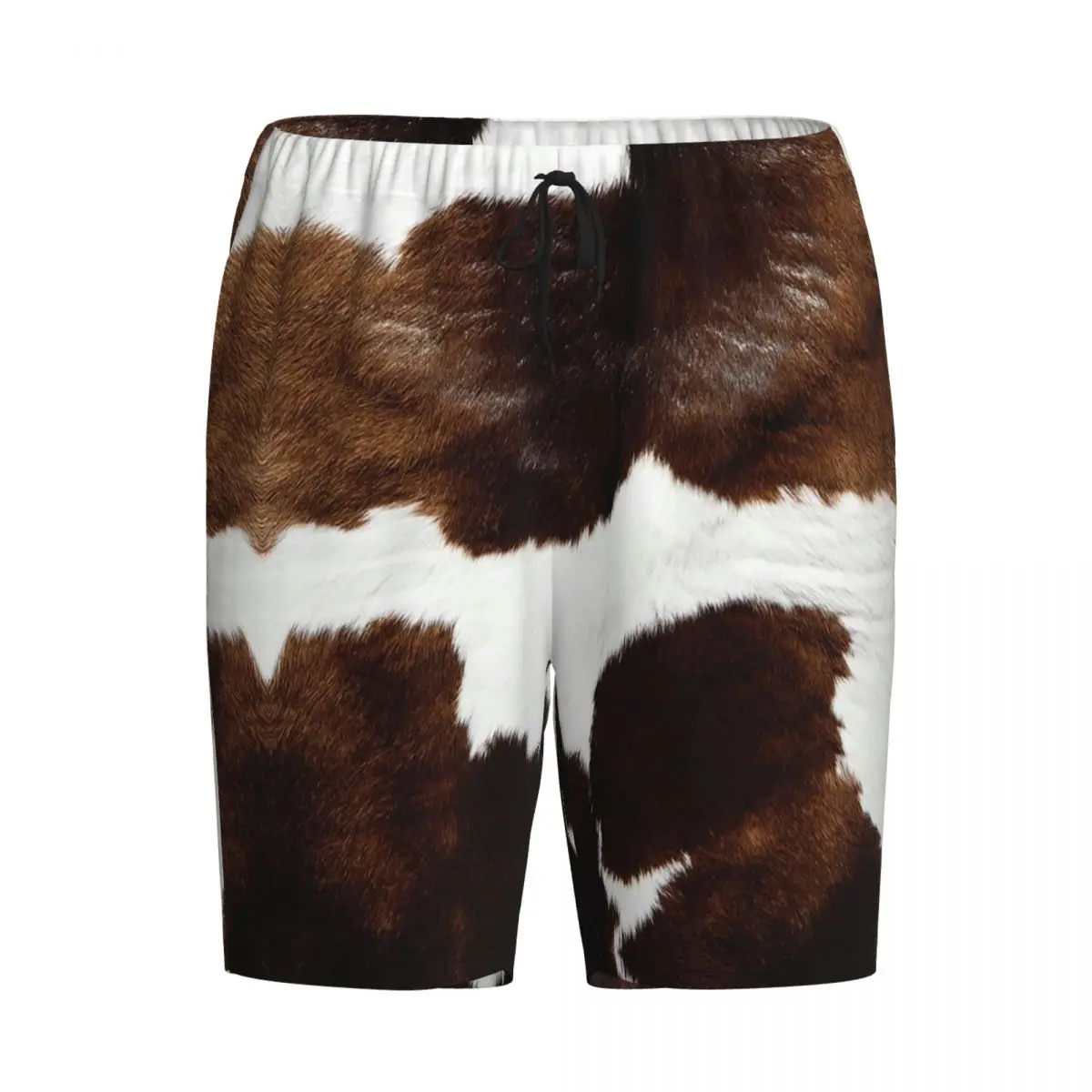 

Мужские пижамные шорты с коровьим принтом в стиле рустик-ранч, домашние брюки для сна и отдыха