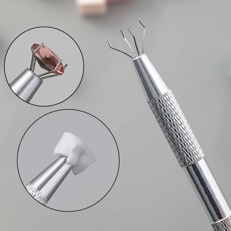 100/50 Stück Quadratisches Nagelkunst-Schwamm-Set Farbverlauf Nagelpinsel Gel-Lack DIY Design Nagelschwamm-Griffstift Maniküre-Zubehör Werkzeuge – Detail 2