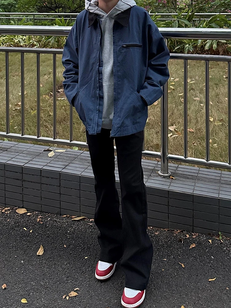 

Мужские джинсы Bla American Sle Flared: весенне-осенние, зауженные, прямые, из хлопкового денима, в стиле High Street CleanFit