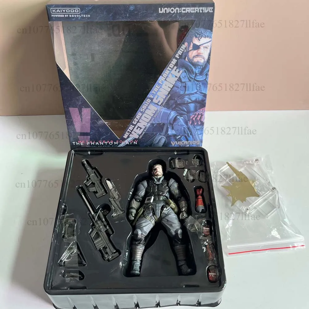 Powered By Revoltech Union Creative Metal Gear Solid V The Phantom Pain Venom Snake Action Figure Vulcanlog Committee Model Toys