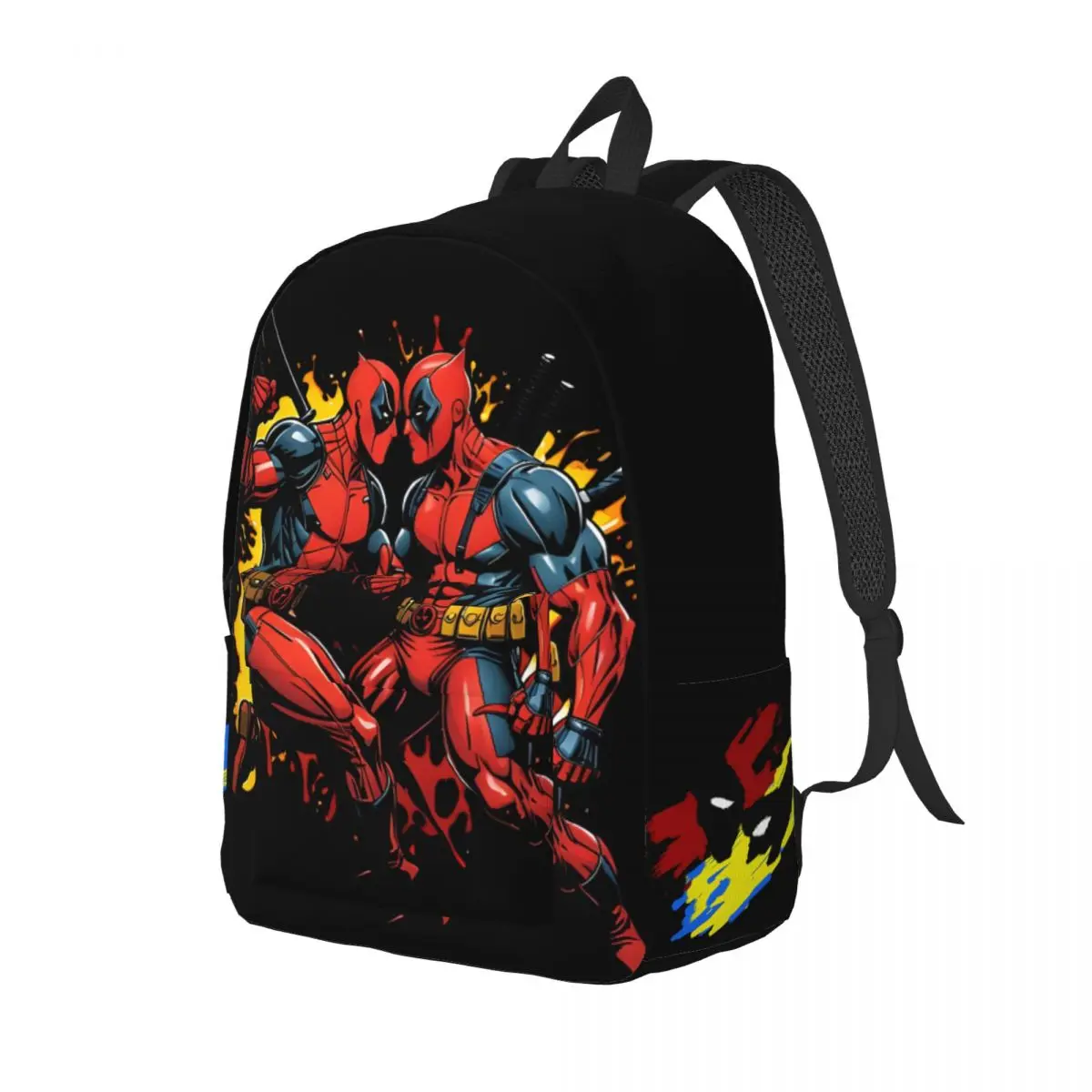 Good Quality Popular Movies Kindergarten Bag Campus Retro Washable Deadpool & Wolverine Unisex Book Pack Gift