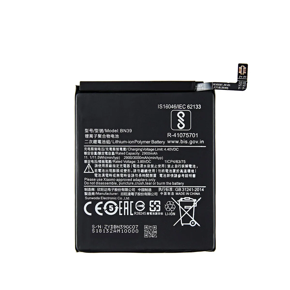 100% Orginal BN39 3000mAh Battery For Xiaomi Mi Play BN39 High Quality Phone Replacement Batteries