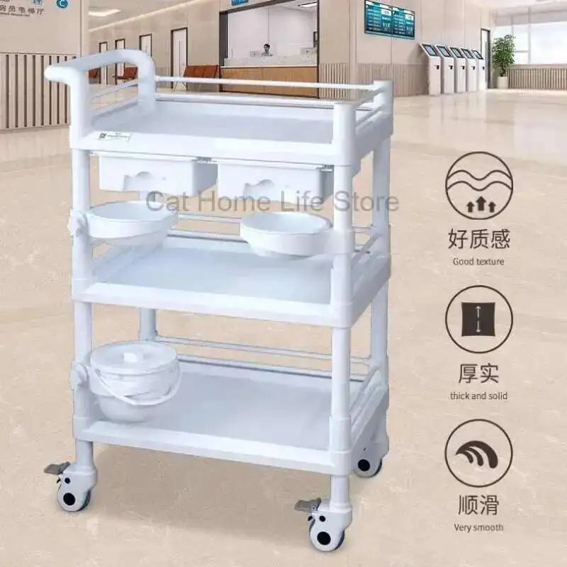 Carrello Ruota di bellezza con salone Officina Carrello Carritos Mobili per salone Salone di bellezza Organizzatori Werkzeugwagen Attrezzatura da barbiere