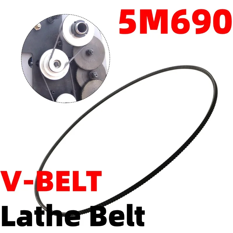 

5M690 V-Belt Lathe Drive Belt Model Lathe Motor Belts Metal Cutting Machine Tools Replacement Spare Parts Wide Angle Belts