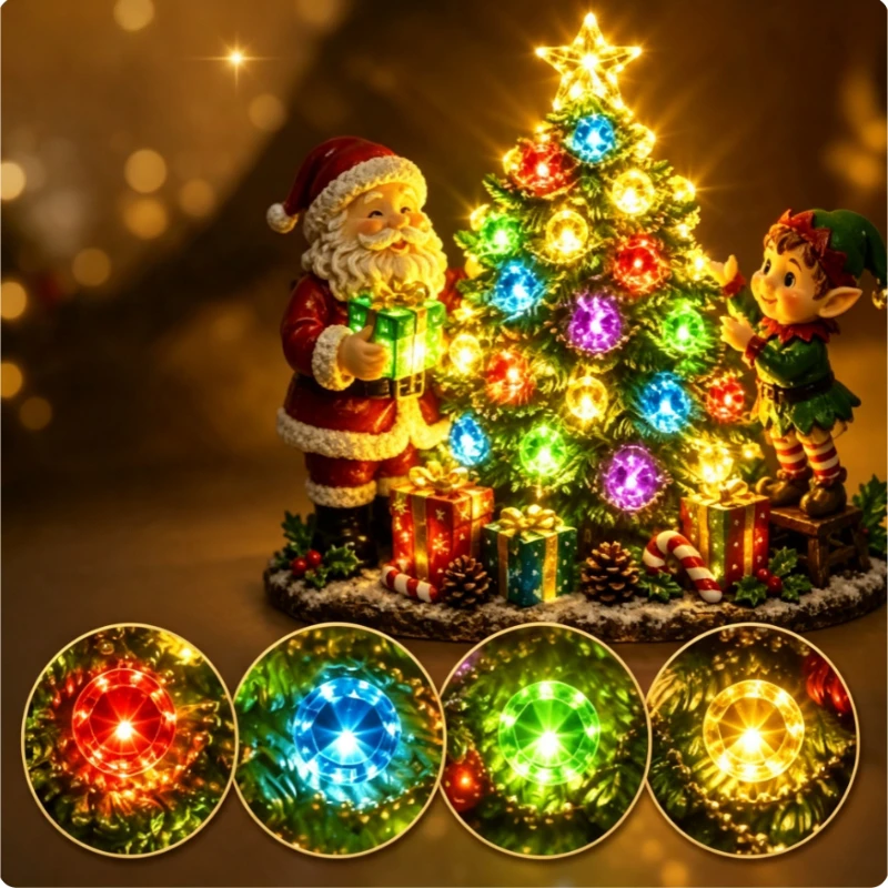 Home Decor Lighting Tree - Lampu Malam Pohon Natal Kerajinan Resin
