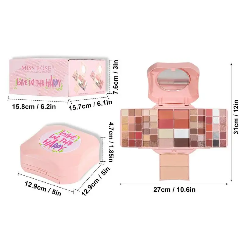 Makeup Kits Girls All-in-1 Make Up Set Women Makeup Gift Kit With Multi Colors Of Eyeshadow Powder Rouge Contouring