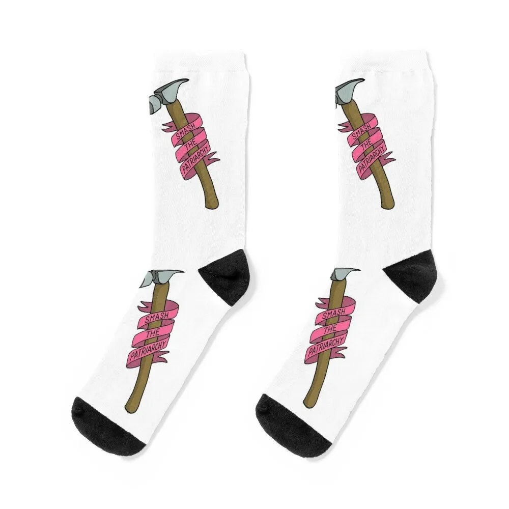 Smash the Patriarchy Socks cotton funny gift luxury Socks For Men Women's