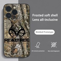 R-Realtree Real Tree Camo Phone Case For iPhone 16 15 14 13 12 11 Pro Max Plus Mini Frosted Soft Shell Funda