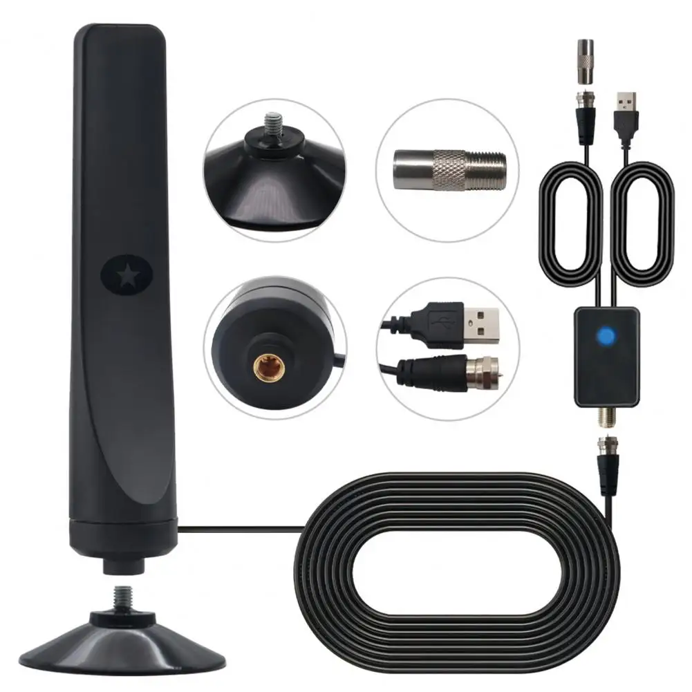 ตัวรับสัญญาณเสาอากาศทีวี HD 1080P HD 25dBi 50ไมล์เครื่องขยายสัญญาณ HDTV ดิจิทัลในอาคารเครื่องขยายสัญญาณ HDTV