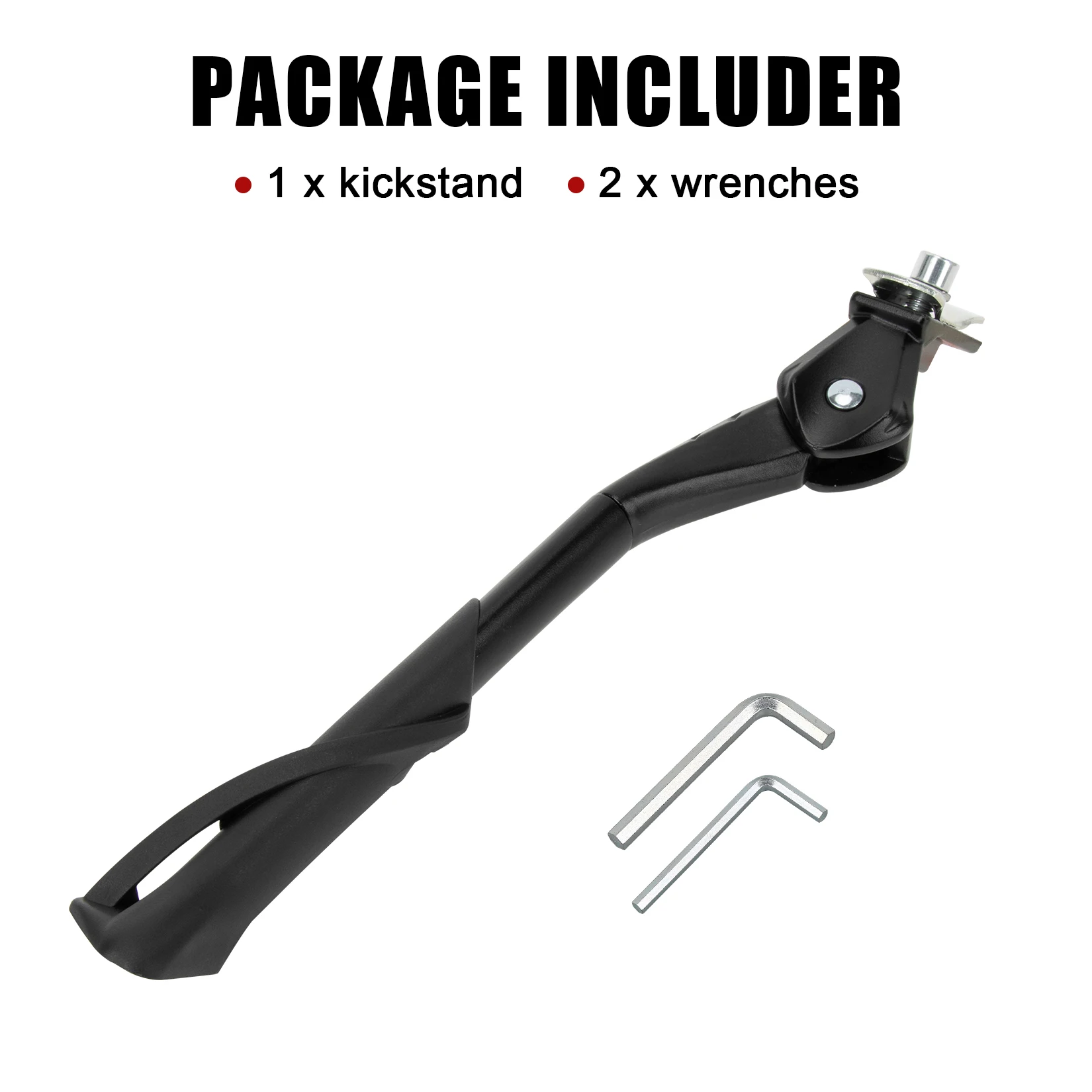 Center Mount Bike Kickstand 24"-29"Adjustable Kickstand Non-Slip Bicycle Leg Kick Stand for Mountain Bike Racing Bike Road Bike view 6