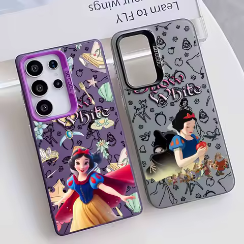 Beautiful Snow White For Samsung Galaxy S26 S25 Edge S24 S23 S22 S21 S20 FE Ultra Plus Cover Funda Silicone Colorful Phone Case