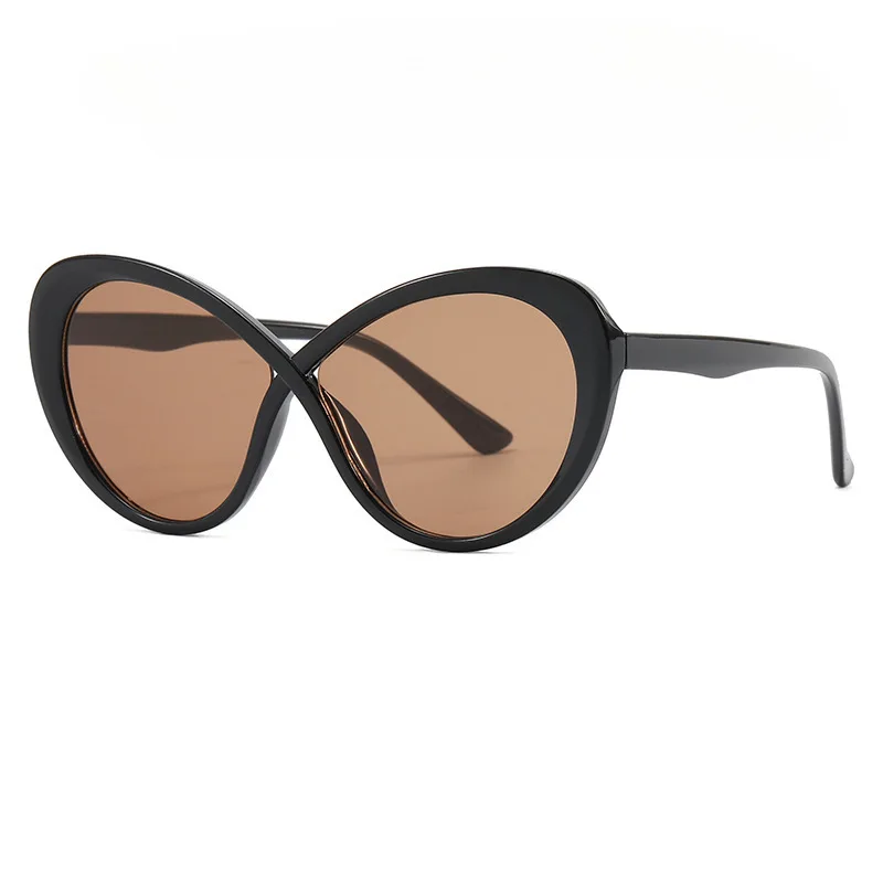 نظارات شمسية عصرية جديدة بإطار على شكل فراشة، ظلال ألوان فريدة من نوعها للنساء، نظارات تصوير على طراز الشارع #6