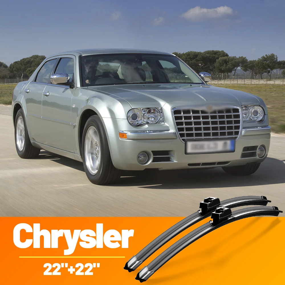 Limpiaparabrisas Delantero para Chrysler 300C 300 Sebring Sedan Convertible Pacifica, 22"+22" Pulgadas, Accesorios para Ventanas