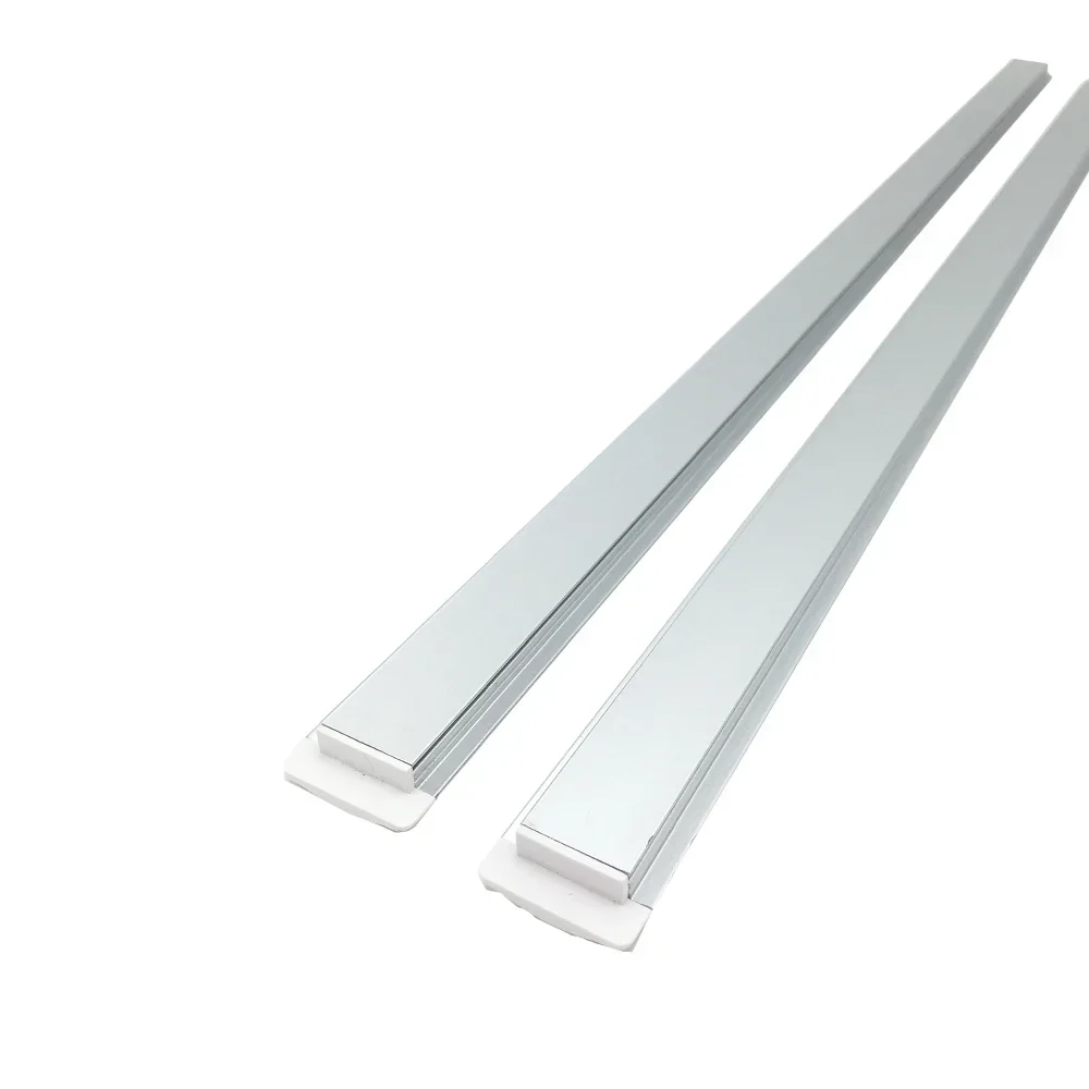 Customized embedded 50CM/1M LED rigid strip 5730 Bar U slot kitchen light DC 12V tube hard milky white cover for indoor lighting