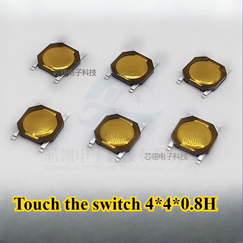 

50pcs Tap switch 4*4*0.8 mm Tactile Push Button Switch Tact 4 Pin Micro Switch SMD New Original