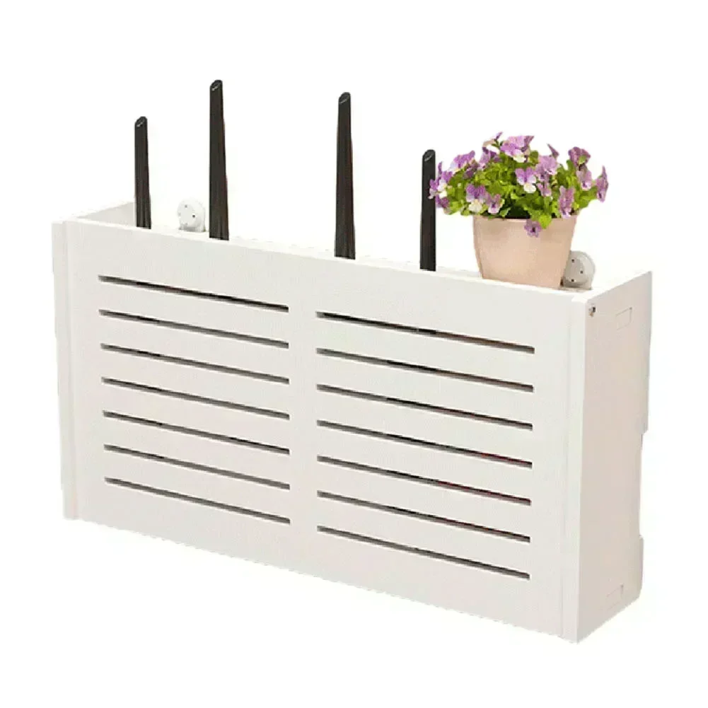 

Elegant Wall Mounted WiFi Organizer Wireless Router Rack for TV Boxes and Accessories Great for Home and Office