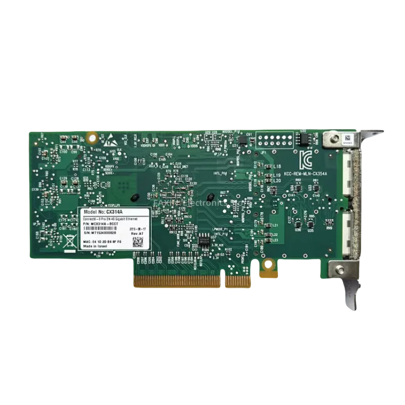 CX314A MCX314A-BCCT 40Gb Ethernet Mellanox ConnectX-3 Pro Server Faksin QSFP Port Ganda