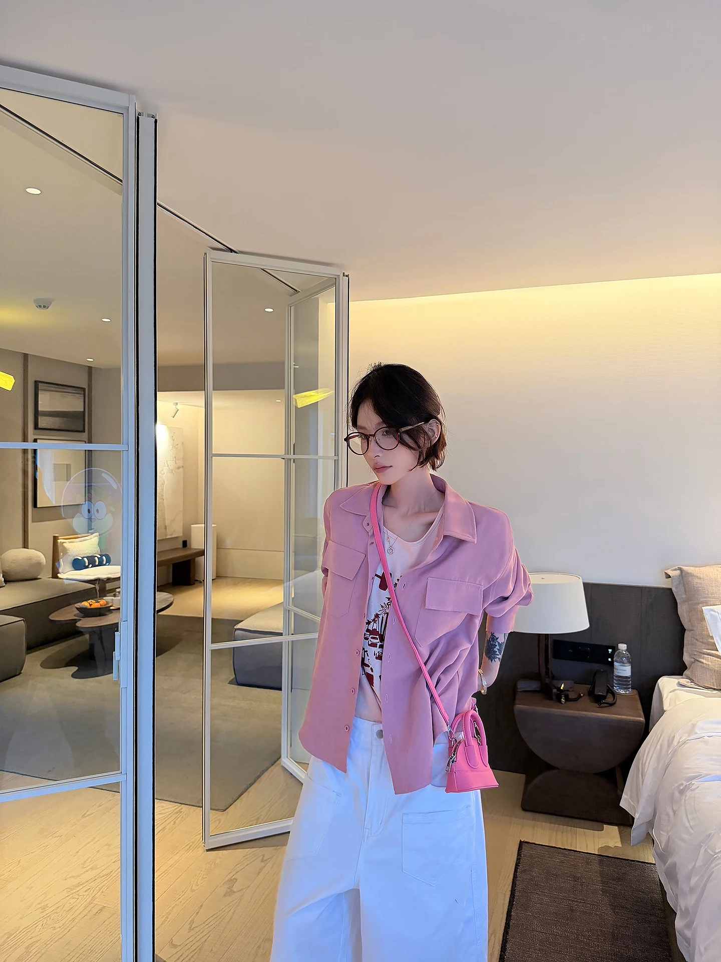 

Loose Long Sve Workwear irt Jaet Women's Korean Sle Spring Casual Faion Button up Cardigan Top Gao Lun