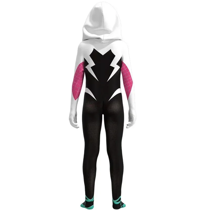 Sky02 superhéroe Spider Gwen Stacy Spider Man Cosplay Zentai mono máscara disfraz de Halloween para mujeres niñas Spiderman Costu88Li