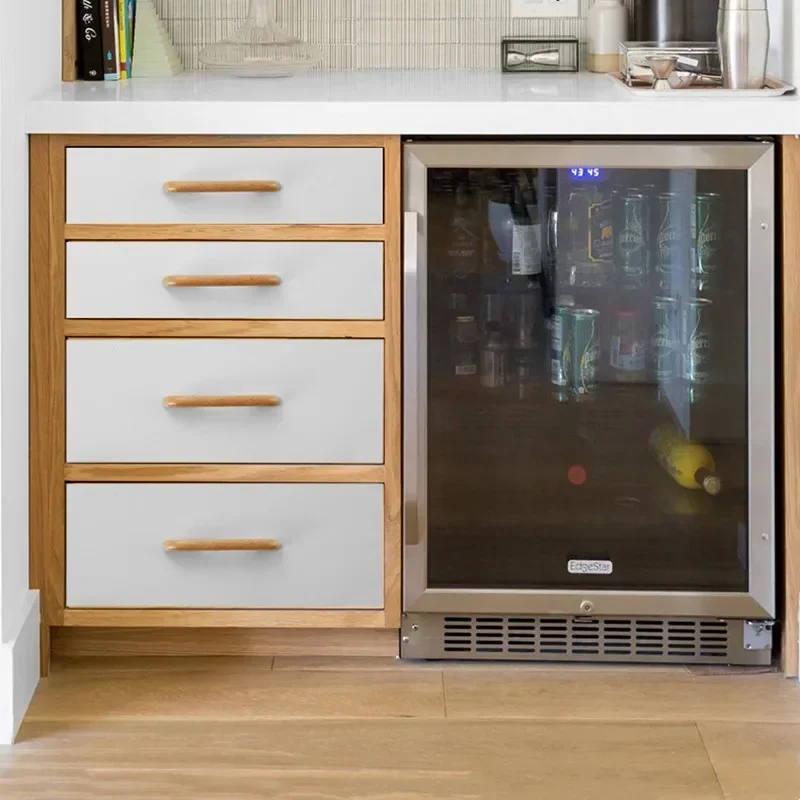 호두 너도밤나무 주방 캐비닛 손잡이 서랍, 단단한 목재 가구, 나무 문 서랍 손잡이, 가구용 찬장 손잡이