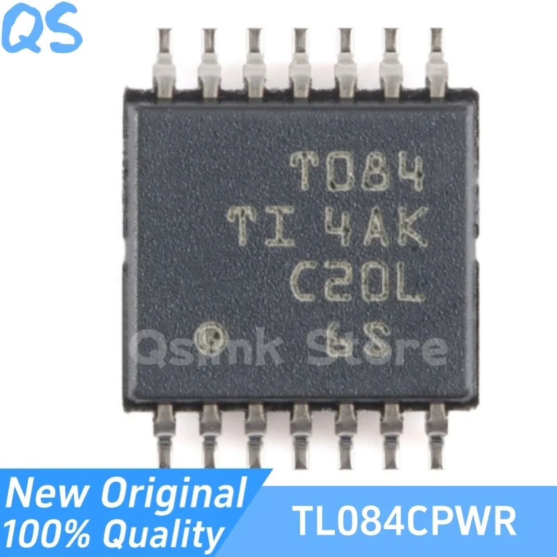 

New Original TL084CPWR T084 TSSOP-14 Four channel high voltage swing rate JFET operational amplifier chip
