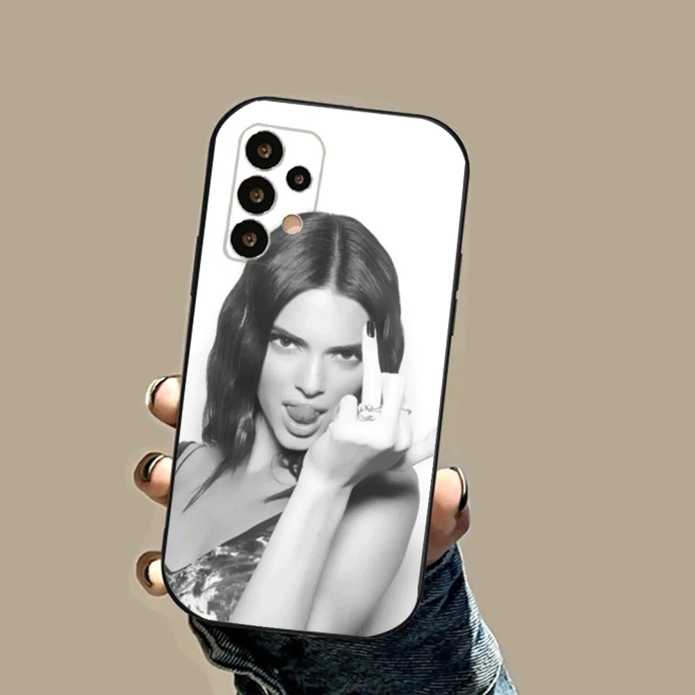 Sexy Girl K-Kendall J-Jenner Phone Case For Samsung S24,23,22,30,21,10,9,Ultra,Plus,Lite,FE,5G Black Soft Case