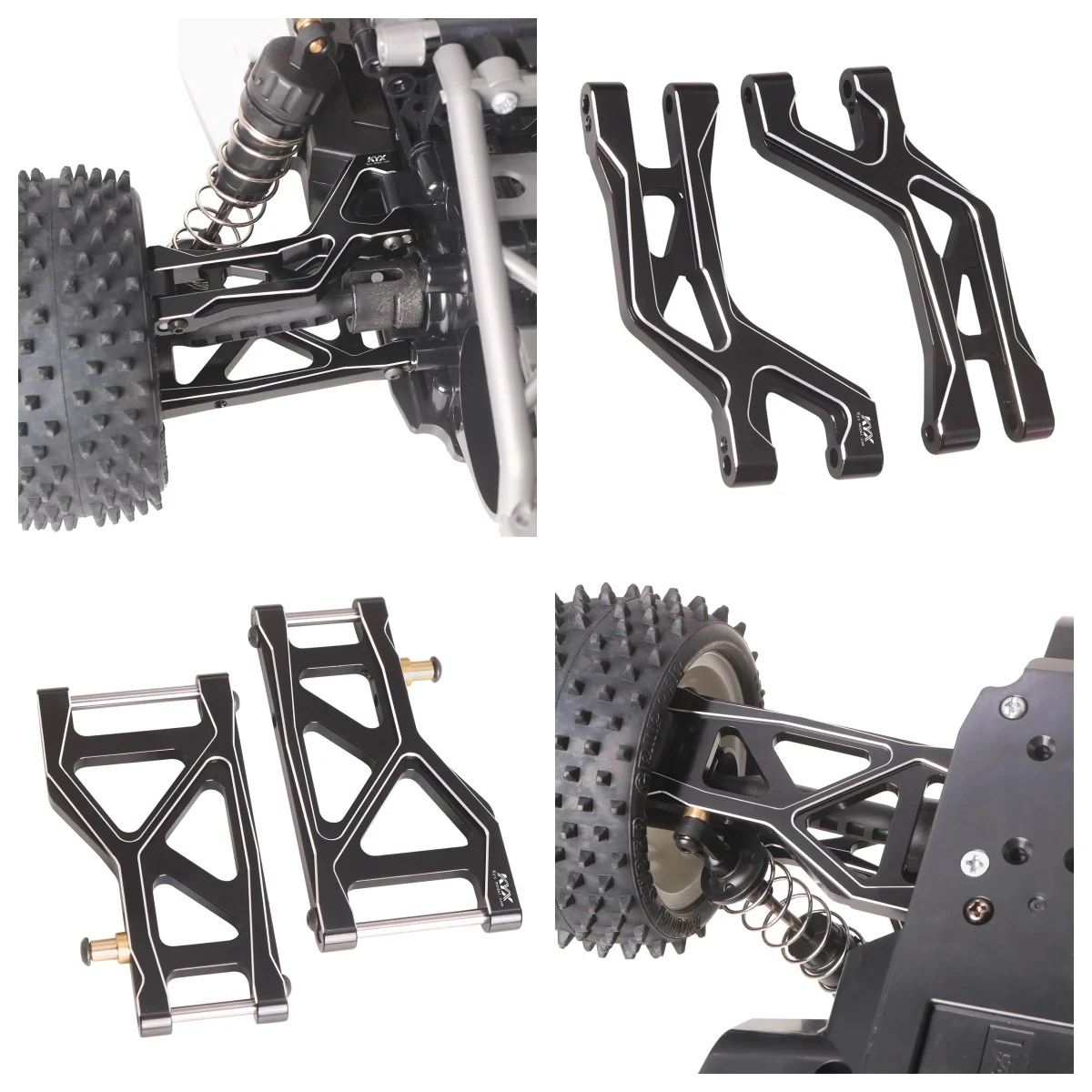 

Metal accessory TAMIYA Denyukoshi 1/10 Fighter NXGEN DT04 58741 remote control vehicle rear upper and lower swing arm parts