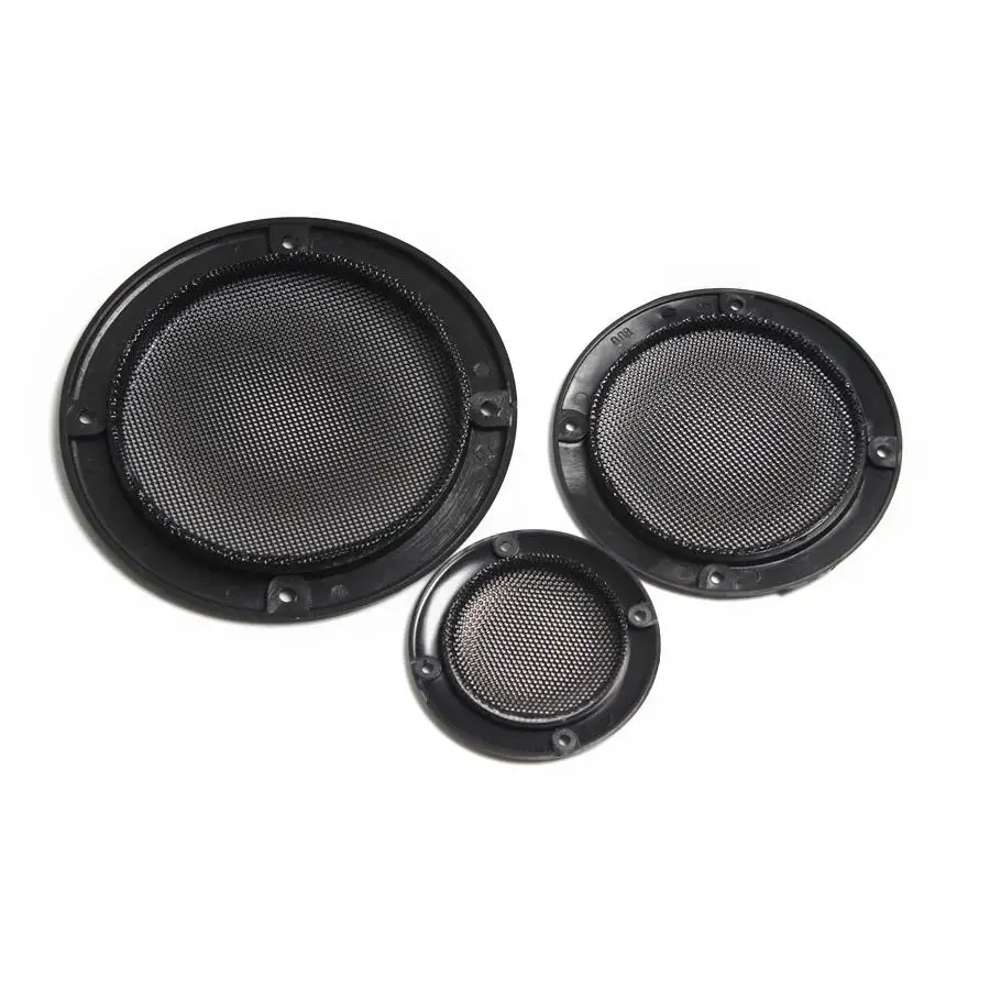 2PCS 2 inch 3 inch 4 inch Black Replacement Round Speaker Protective Mesh Net Cover Grille Circle Speaker Accessories