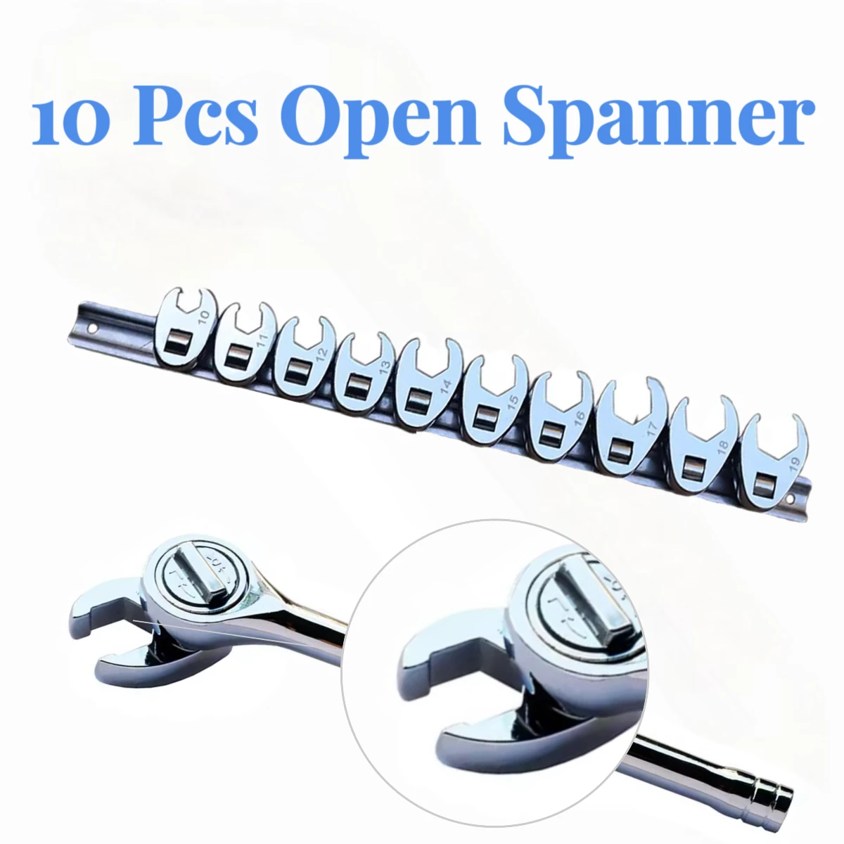 Portable Brake Wrench Spanner Hand Professional Tool Ratchet Wrench for  Repair 10mm to 19mm or 10mm to 22mm