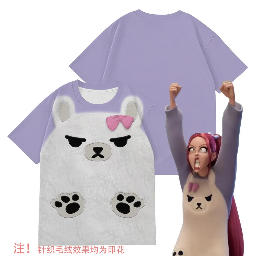 Pyjama 2 Pièces K-pop Rumi Mira Zoey Pour Enfants - Manches Longues, Pantalon - Taille 3 à 13 Ans, Coton Doux