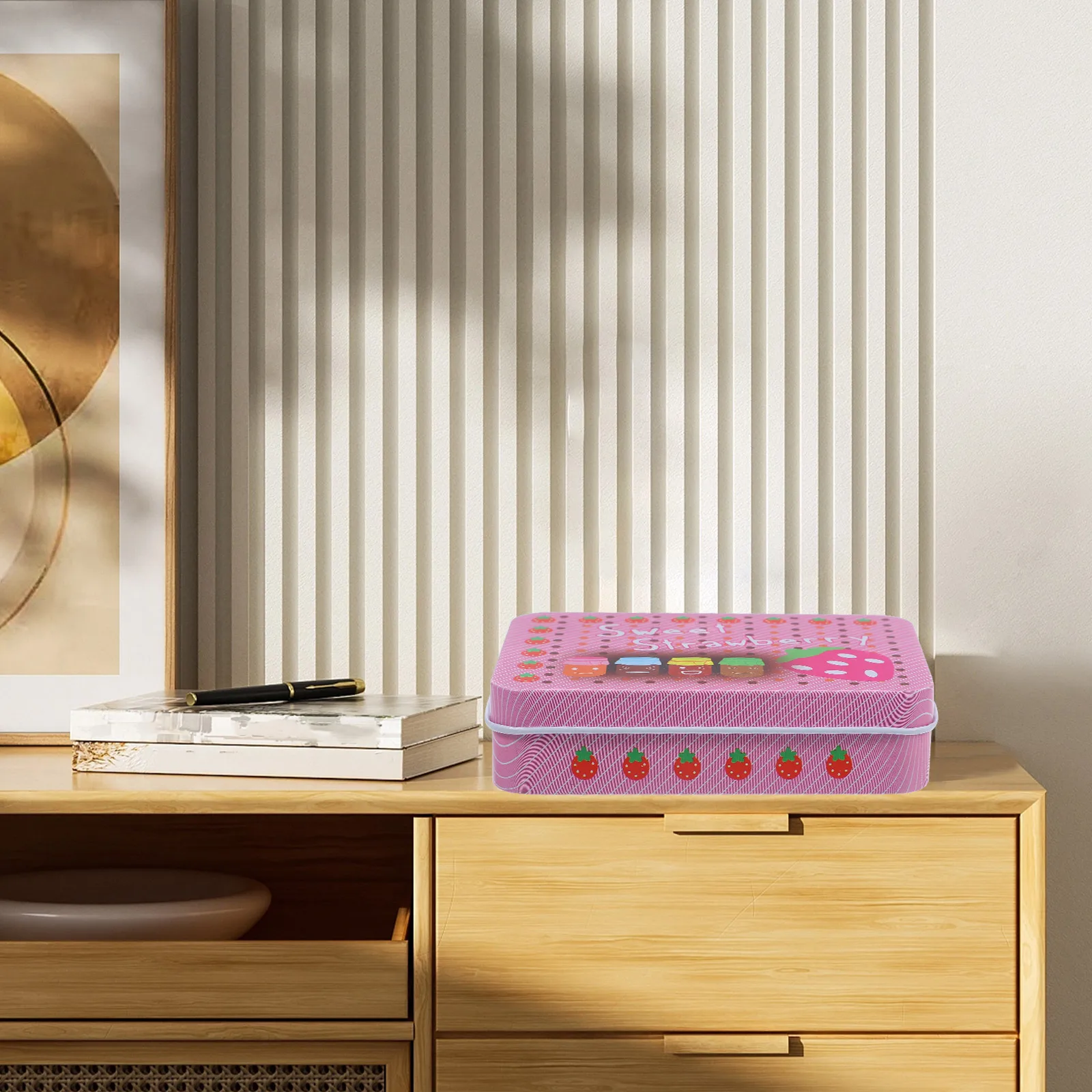 

4Pcs Tinplate Playing Card Storage Box Durable Game Card Organizer Metal Case Holder for Poker Trading Cards Gaming Holder Case