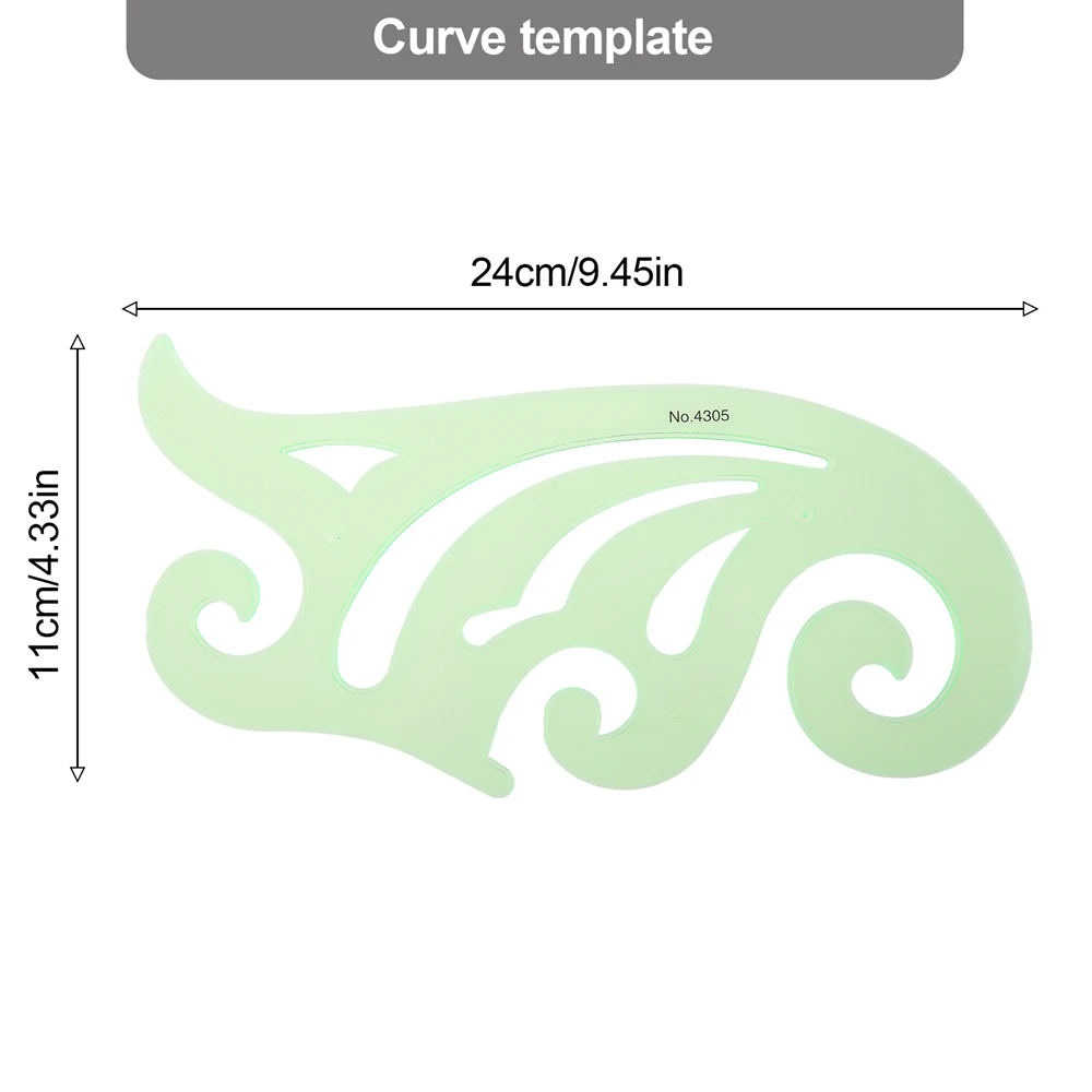 1pc Drawing Template Ruler Multifunctional Geometry Stencils Learning Curve Building Ellipse Circular Nut Mechanical Design Tool