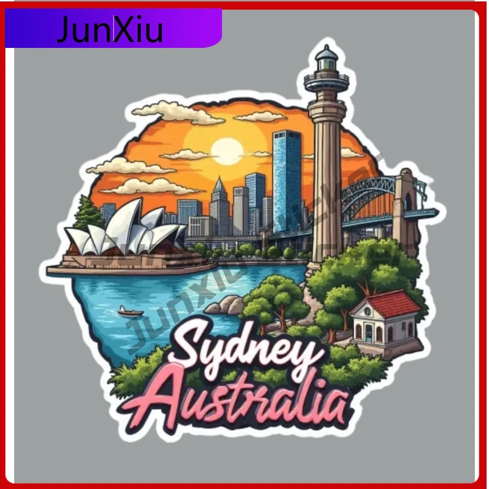 

Sydney Australia Sticker Custom Decals For Fridge Or Laptop Wall Bicycle Skateboard Stickers Decoration Toilet Funny Decorations