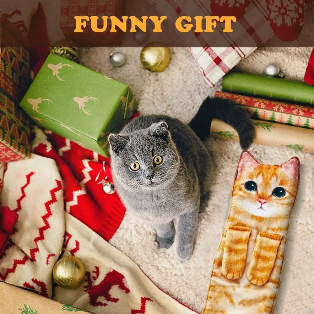 

Fashion Cat Pattern Funny Hand Towels Super Absorbent Soft Material Face Towels Hanging Decorative Design Wiping Towel Bathroom