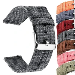 Nylon 18mm 20mm 22mm Watchband for Samsung Galaxy Watch 4 40mm 44mm Classic 42mm 46mm Gear S3 S2 Bracelet Strap For Amazfit Bip