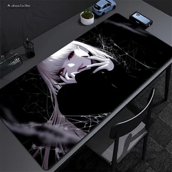 Gaming Mouse Pad HD Print Dark Girl Large Mousepad XXL Rubber Desk Mat For Gamer Desktop Decoration Lock Edge Cool Mause Mats
