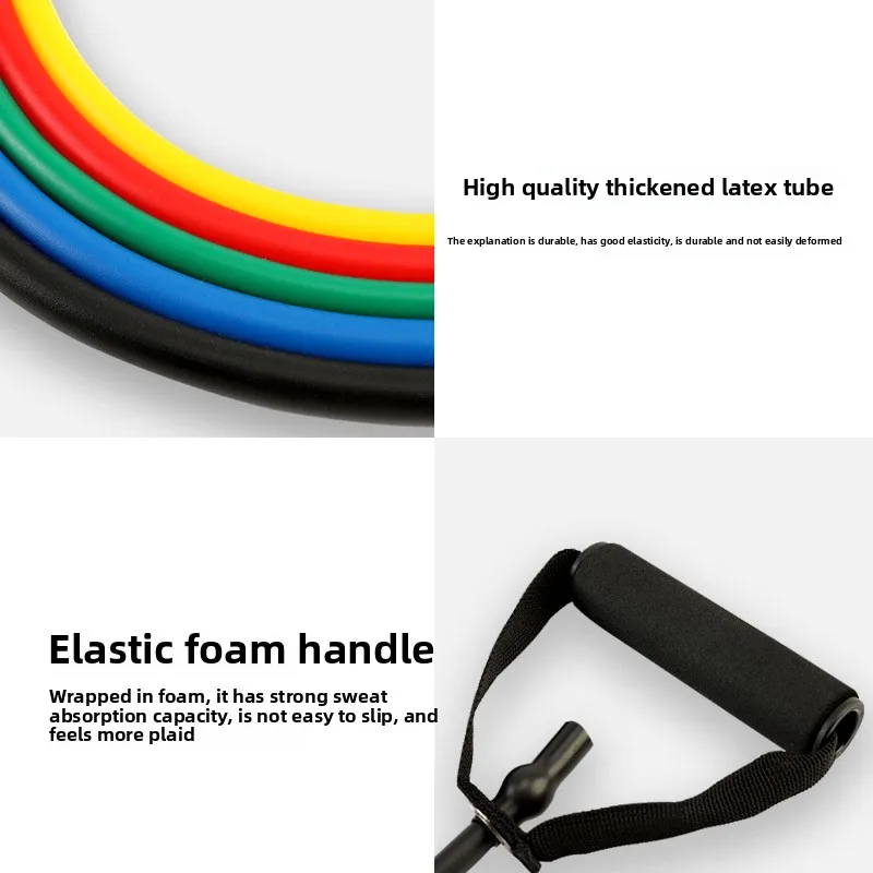 TPE متعددة الوظائف اليوغا كلمة واحدة مجتذب التوتر حبل تدريب القوة اللياقة البدنية حبل مرن شريط مطاطي أجهزة لياقة بدنية