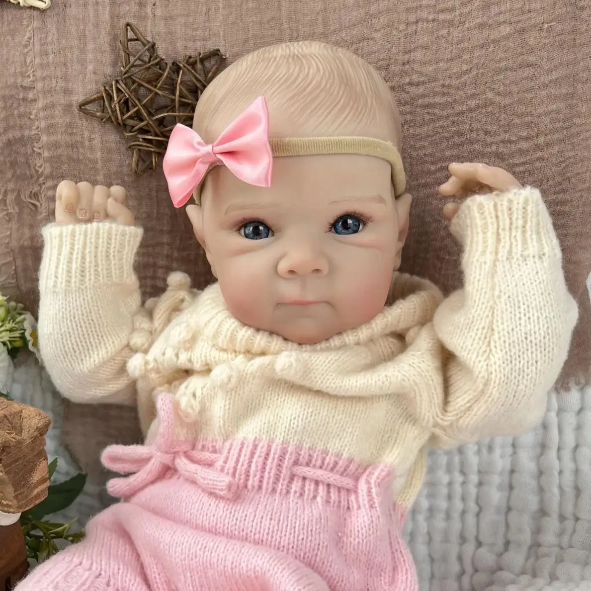 ตุ๊กตา BZDOLL รุ่น Real Look ขนาด 18 นิ้ว (45 ซม.) ตุ๊กตา Reborn ตัวผ้าเหมือนจริง ผิว 3 มิติ น่ารัก แฟชั่น ของขวัญวันเกิด