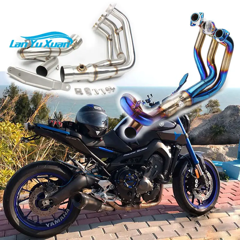 Motorcycle 51mm Full System Slip-On Exhaust Pipe For Yahama FZ09 MT09 FZ-09 MT-09 2014 2015 2016 2017 2018 2019 2020 No Tracer