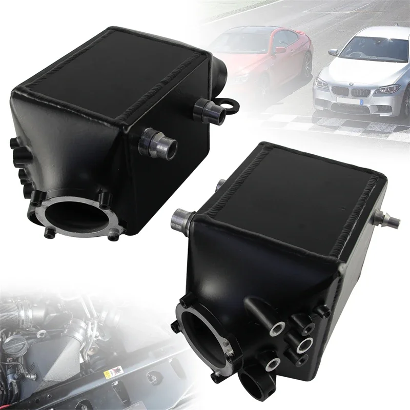 Black Twin Charge-Air-Intercooler Set Performance For BMW M5 (F10) & M6 (F06/F12/F13) 2013-2018 S63 Engine 4.4L V8 Turbo