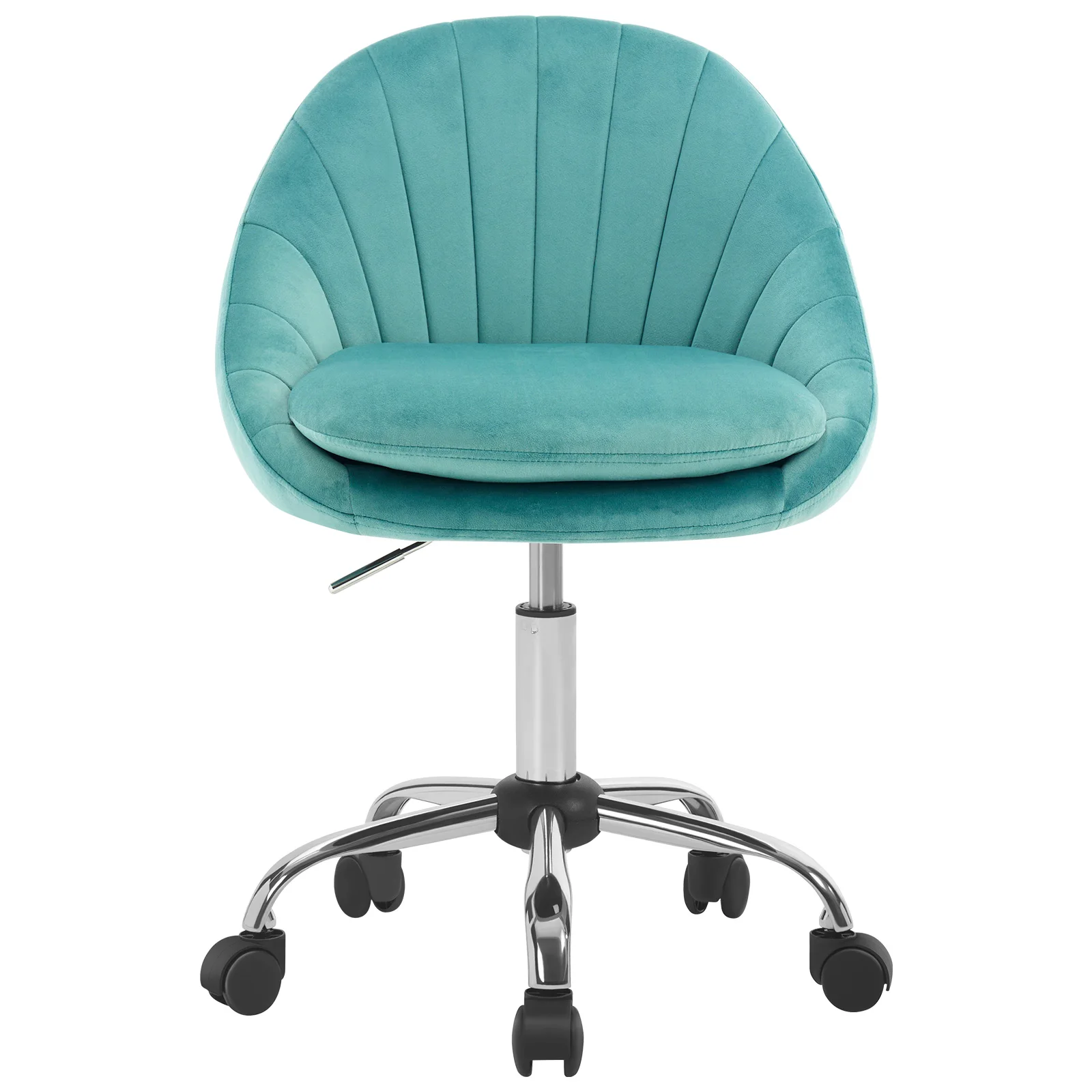 WOLTU Ergonomische make-up cosmetische stoel Draaibare bureaustoel met wielen Bureaustoel voor thuis schrijven, studeerkamer - afbeelding 1
