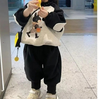 2pc Children's Spring Autumn Winter Tops New Cartoon Suit Boys Girls Baby Long Sleeves Sweatshirt Pants Fashion Two-piece Set