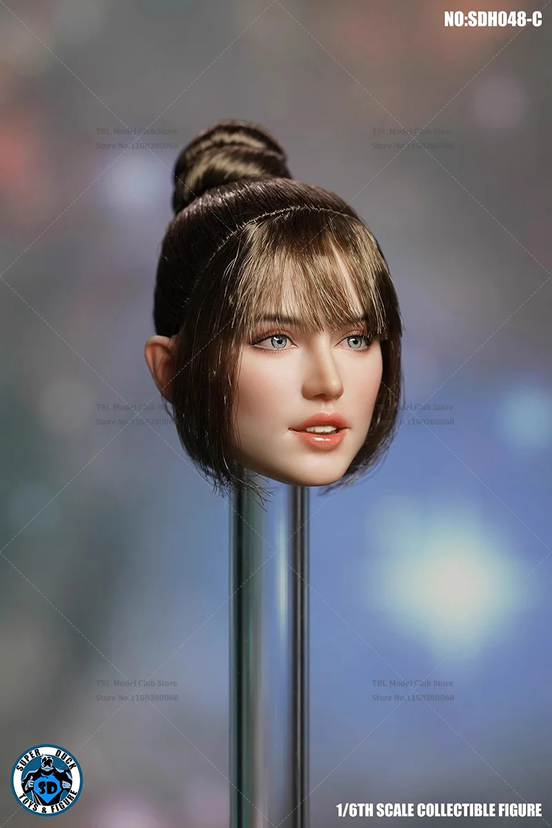 SUPER DUCK SDH048 A/B/C 1/6 Scale Western Female Celebrities Head Sculpt For 12-inch Dolls Action Figure Soldier Toys In Stock